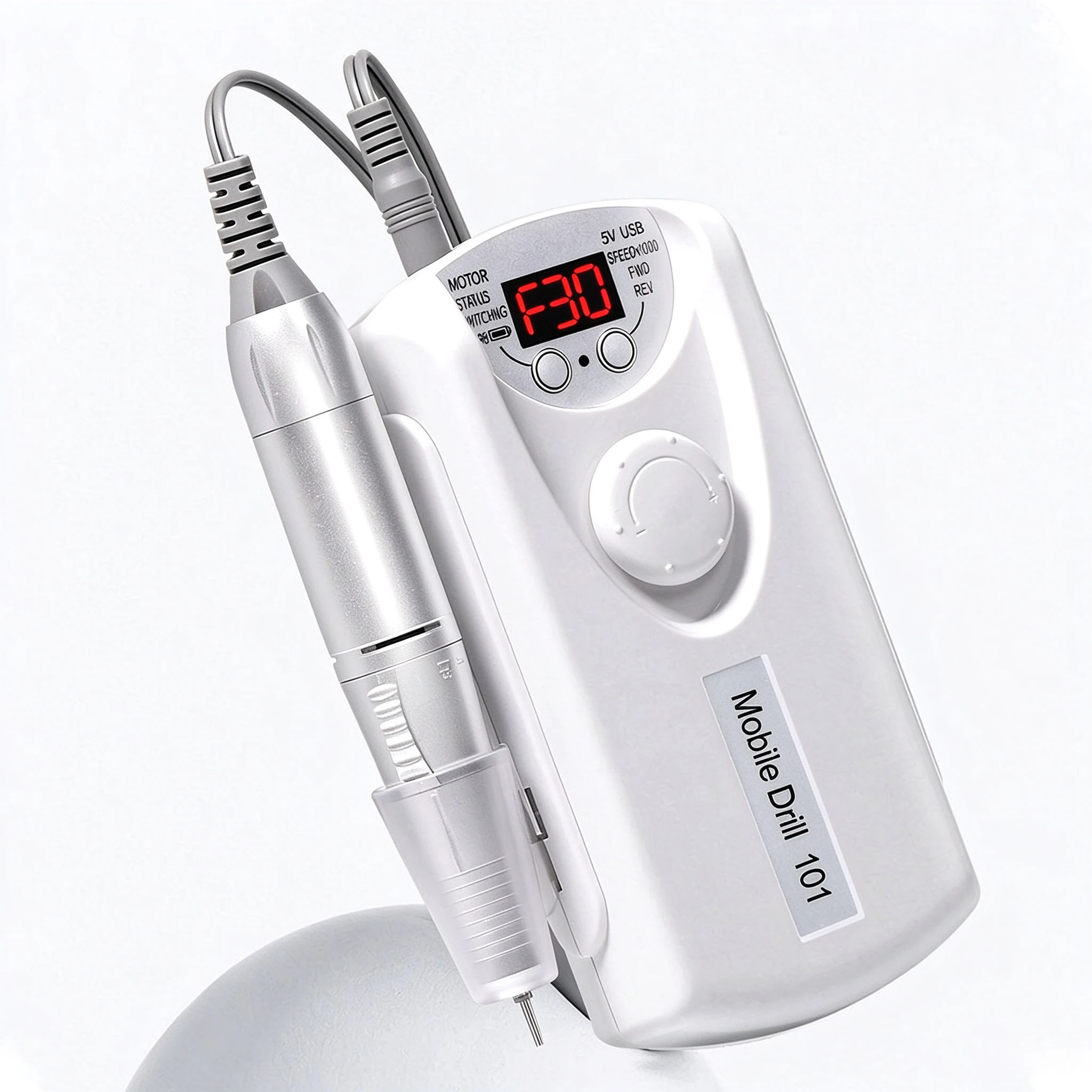 YIKOOLIN Rechargeable Nail Drill Machine 30000RPM Portable Electric Nail File For Nails Manicure Pedicure Nail Polishing Gifts