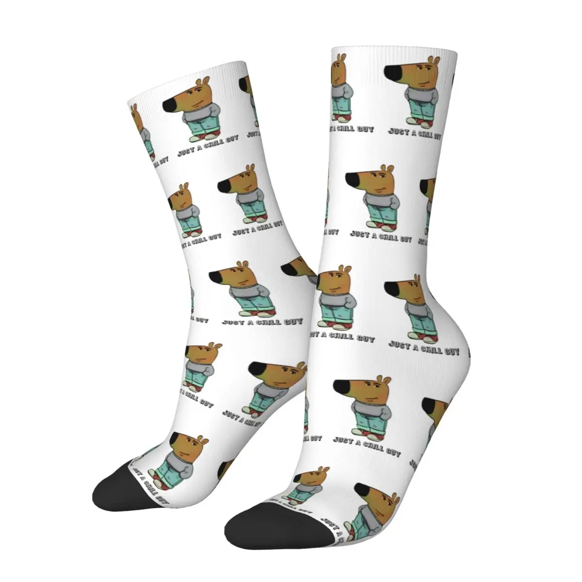 Chill Guy Dog I'm Lowkey Socks Men's Women's Fashion Socks Harajuku Spring Summer Autumn Winter Socks Gifts