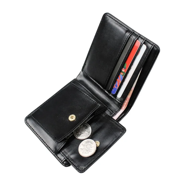 New Men's Short Casual Multi-card Silver Bag Ticket Clip