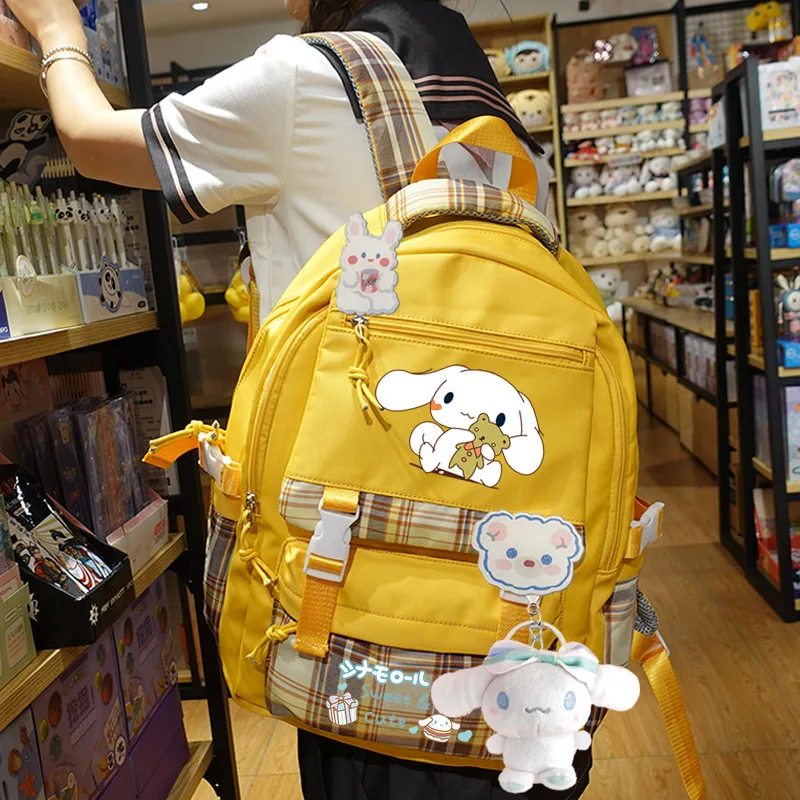 Sanrio New Cinnamoroll Babycinnamoroll Student Schoolbag Large Capacity Casual and Lightweight Shoulder Pad Cartoon Backpack