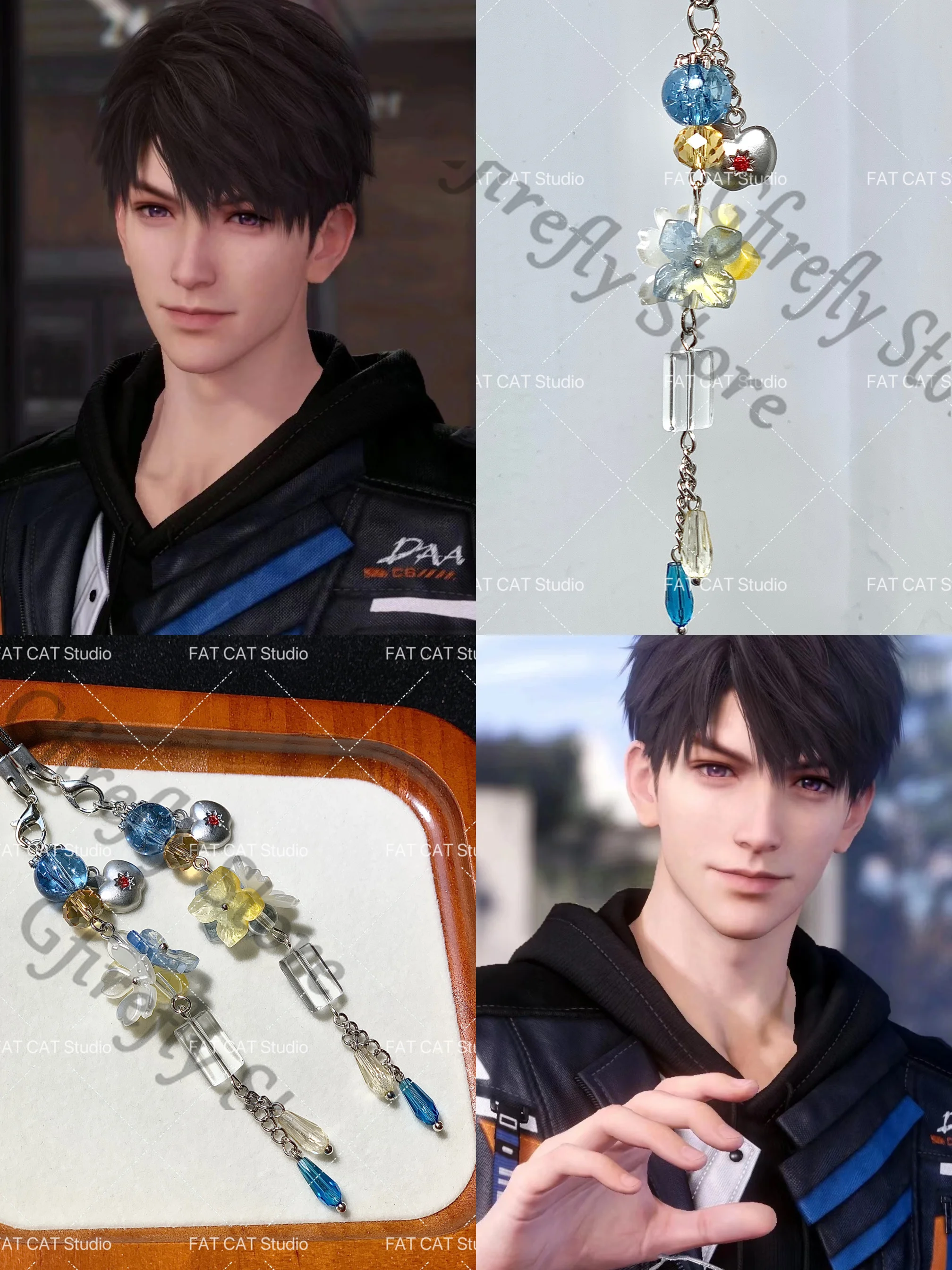 

Anime Hanging Drop Lanyards Love and Deepspace Phone Chain Caleb Bag Pendant Chaining Decorate Cosplay Strap Ambitus Gift