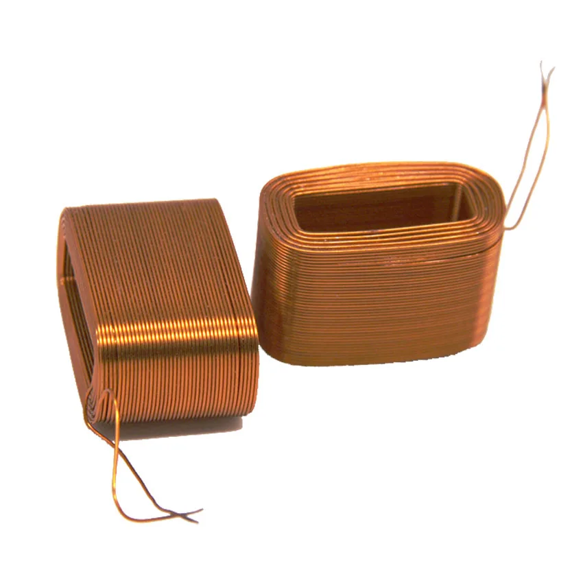 50 Pieces Factory Customized Flat Copper Wire Winding Inductor Coils Air Core Electromagnetic Solenoid Coil Inductor Flat Coils