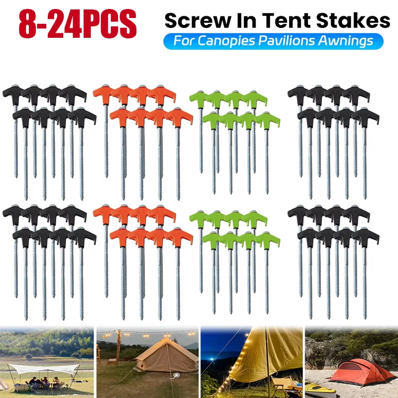 

8-24 шт., планки для кемпинга с шестигранным углублением