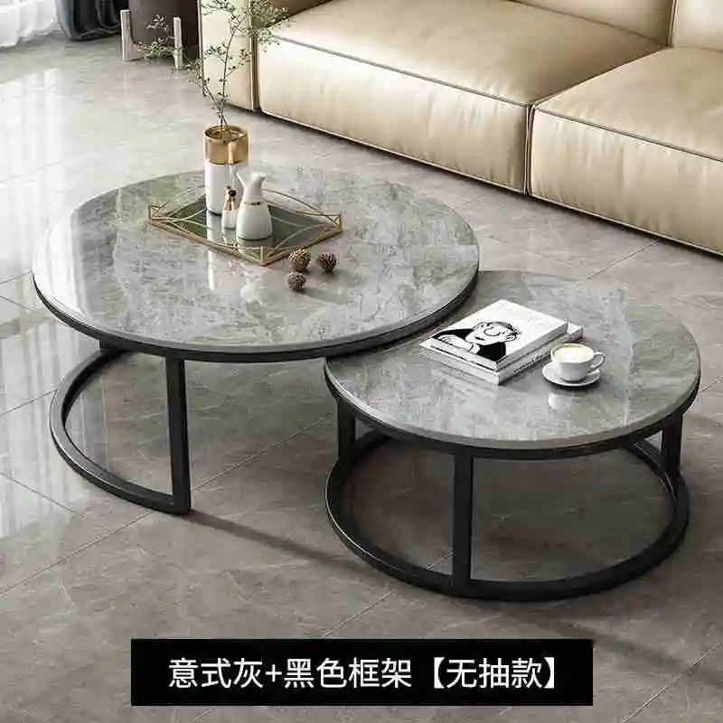 北欧風高級大理石天板コーヒーテーブル モダンシンプル ホワイトメタルストーンゴールド ネスティングリビングルーム家具 キッチンホーム用パネル