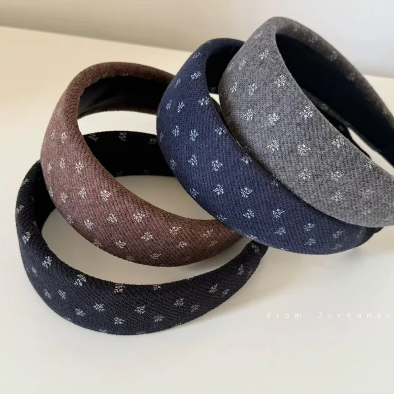 عصابة رأس كلاسيكية محبوكة على شكل زهور للنساء، إكسسوارات شعر أنيقة، دبوس شعر متعدد الاستخدامات للاستخدام اليومي #2