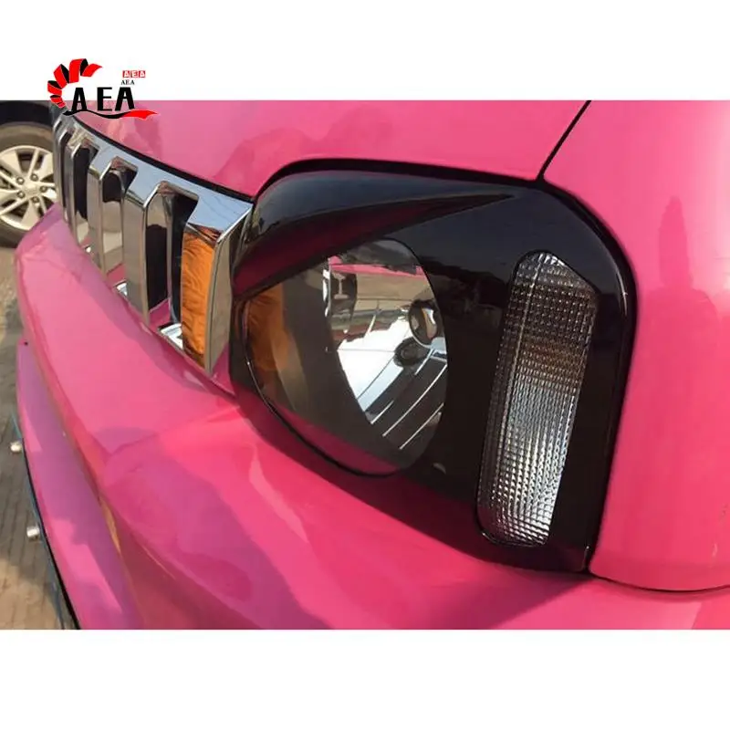 

AEA0-Lamp Hoods Stickers Car Headlight Light Lamp Cover Garnish For Suzuki Jimny JB23 JB33 JB43 1998-2017