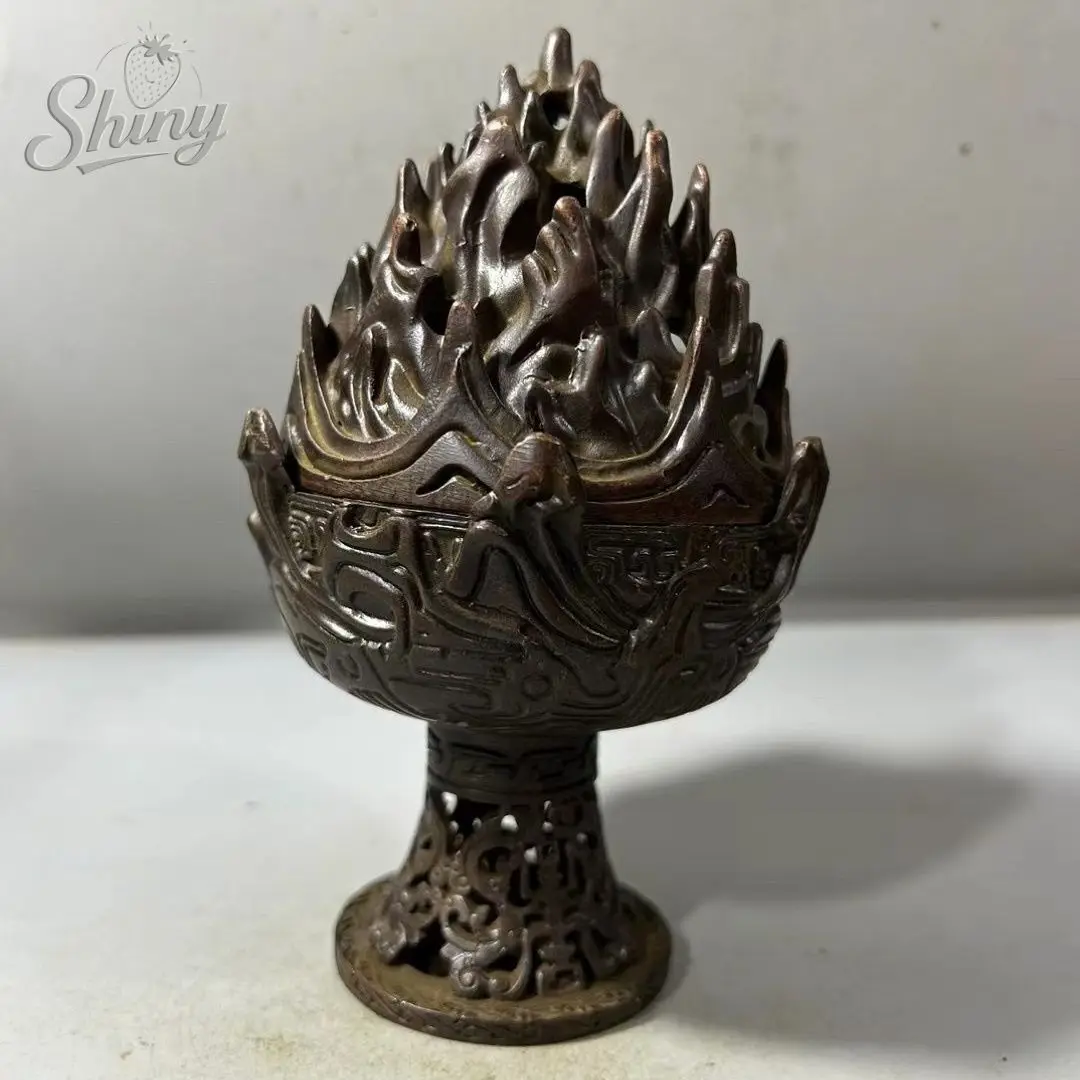 

Antique Vertical Incense Burner Chinese Boshan Burner Tabletop Ornament Home Aromatherapy Desk Decoration