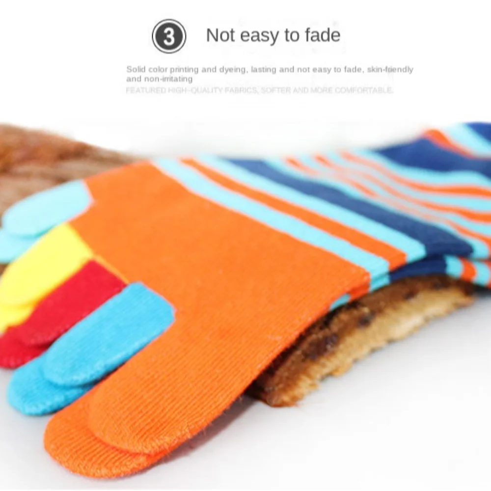 1 Pair of EU39-44 Five Toe Socks Mesh Cotton No Show Ankle Socks Anti Friction Breathable Male Short Socks Spring Summer