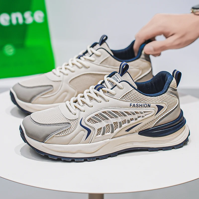 

2025 Comfortable Men Running Shoes Thick Soled Wear-resistant Summer Sneakers for Men Casual Shoes Running Male Sneakers