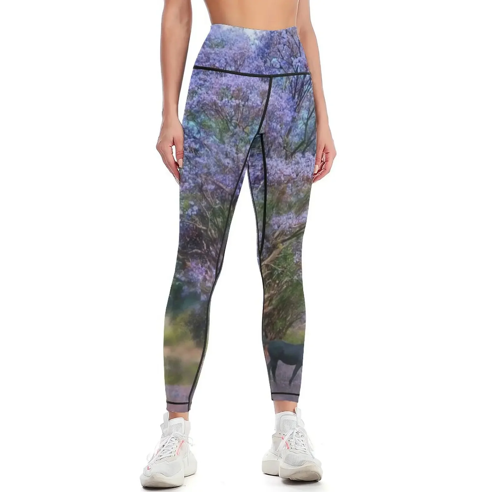 

Under The Jacaranda Leggings sports for sportswear gym Women's gym trousers Womens Leggings