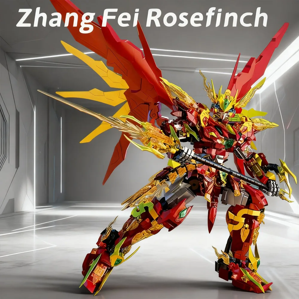 

Technic Three Zhangfei Mech Building Block Модель Робот Игрушка DIY Фестивальный Подарок Коллекция Хобби Праздничная Атмосфера Украшения