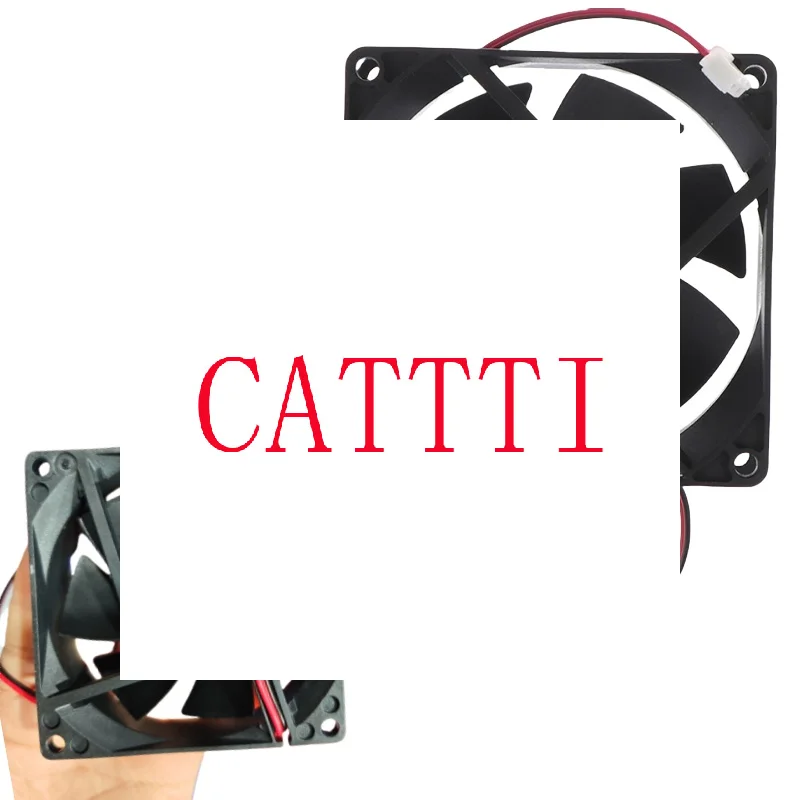 

12V 2pin 80x80x25mm 8cm 80x25mm dc brushless computer case cooling fan 8025