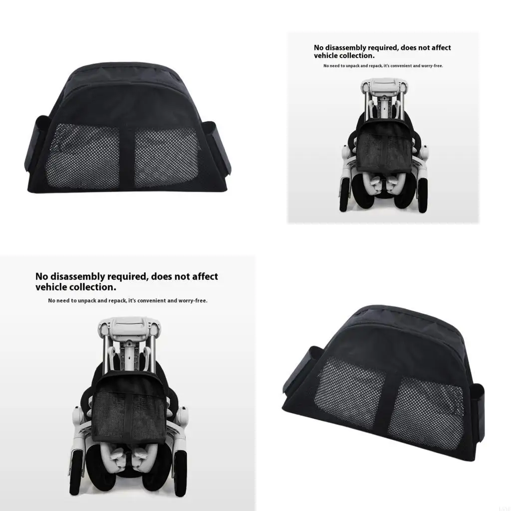 

L5YF Baby Strollers Accessory Storage Bag Waterproof Oxford Cloth Multi Compartment Quick Setups Travel Friendly Organiser
