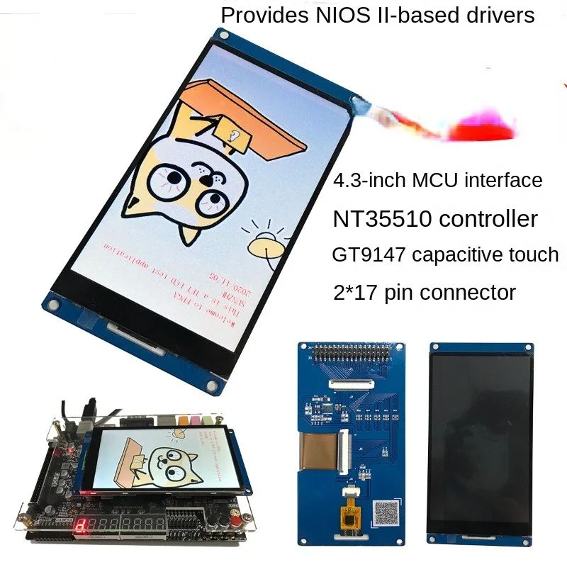 

800x480 Pixel Capacitive Touch Screen Nt35510 NIOS Driver