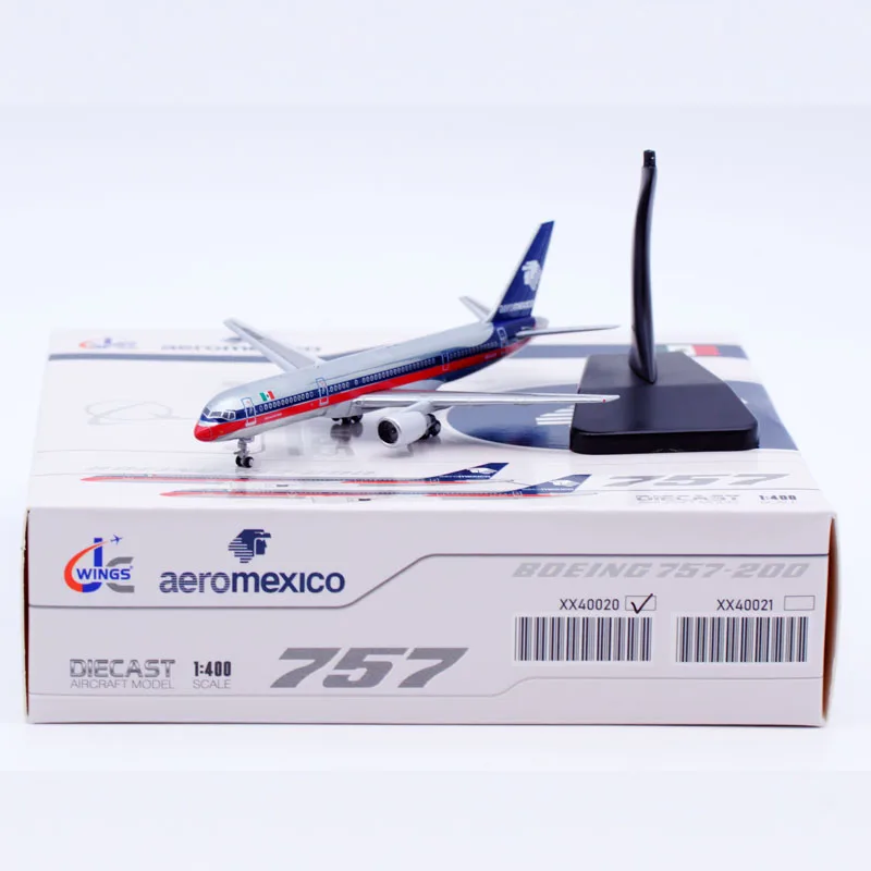 

XX40020 Alloy Collectible Plane Gift JC Wings 1:400 AeroMexico Airlines Polished Boeing B757-200 Diecast Aircraft Model N804AM