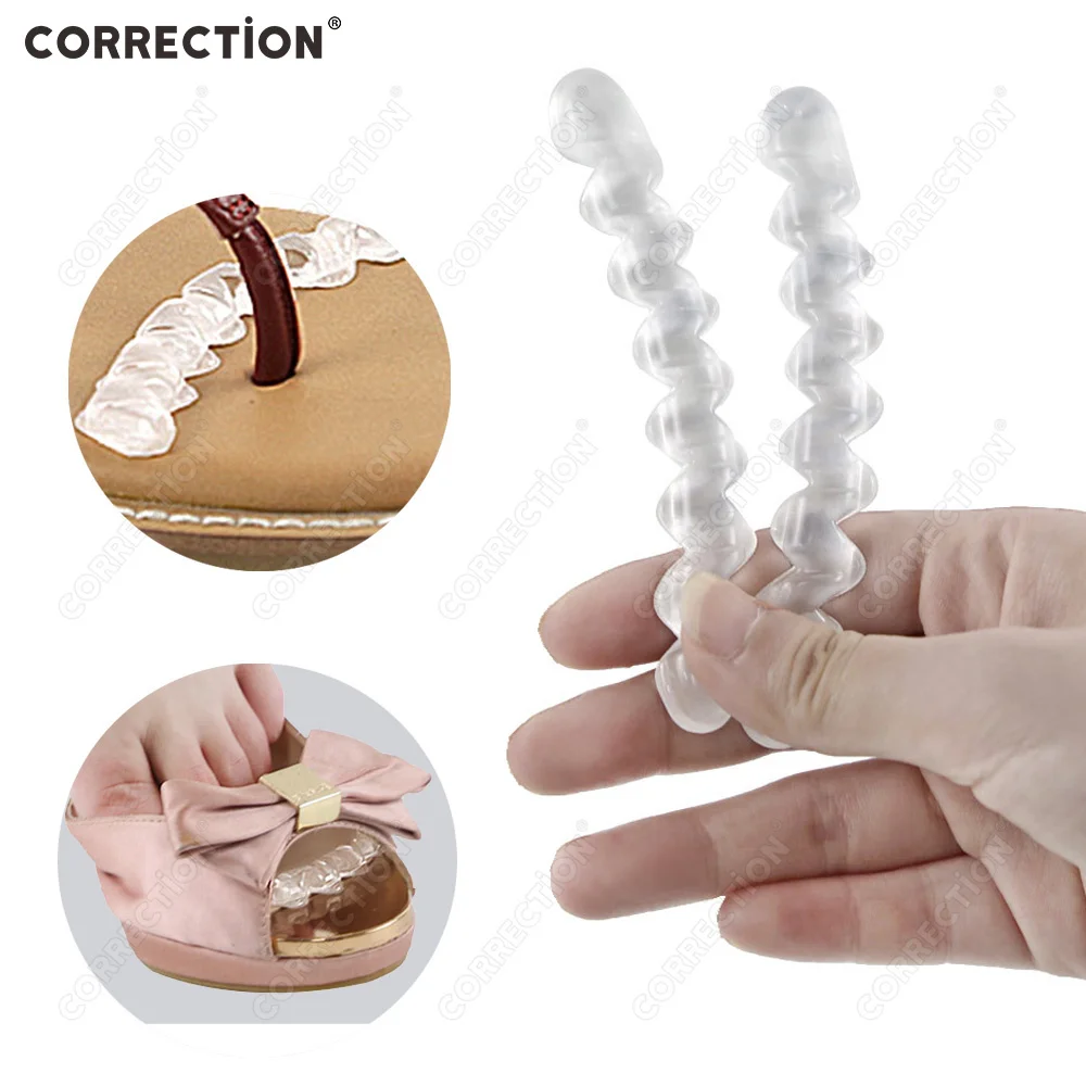 Clear Silicone High Heel Cushion Inserts Pad Heel Grips Anti Slip Sandals Strap Strips Foot Support Gel Shoe Sticker Feet Care