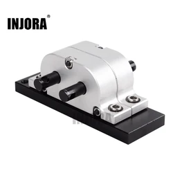 INJORA 1:1 Gear Ratio Metal Gearbox Transfer Case Mount for 1:14 Tamiya Truck & 1:10 RC Crawler Axial SCX10 D90