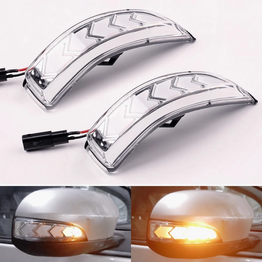 ZZ-2pcs LED Dynamic Turn Signal Blinker Side Rear-View Mirror Indicator Light For Toyota Auris E180 2013-2018
