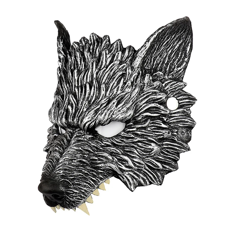 Dierenmasker Wolf Masker Halloween Cosplay Rekwisieten Pu Foam Wolf Hoofddeksels Feest Show Verkleedaccessoires Cadeau
