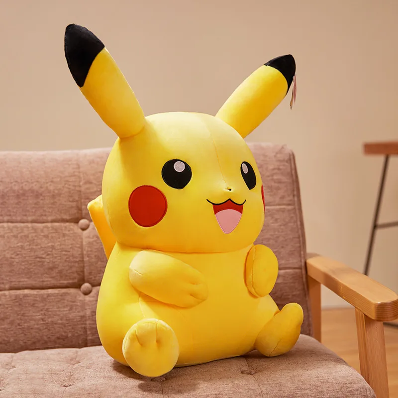 Peluches de Pikachu para niños, peluches grandes de Anime, Pokemon Kawaii, relleno suave de alta calidad, regalos de navidad