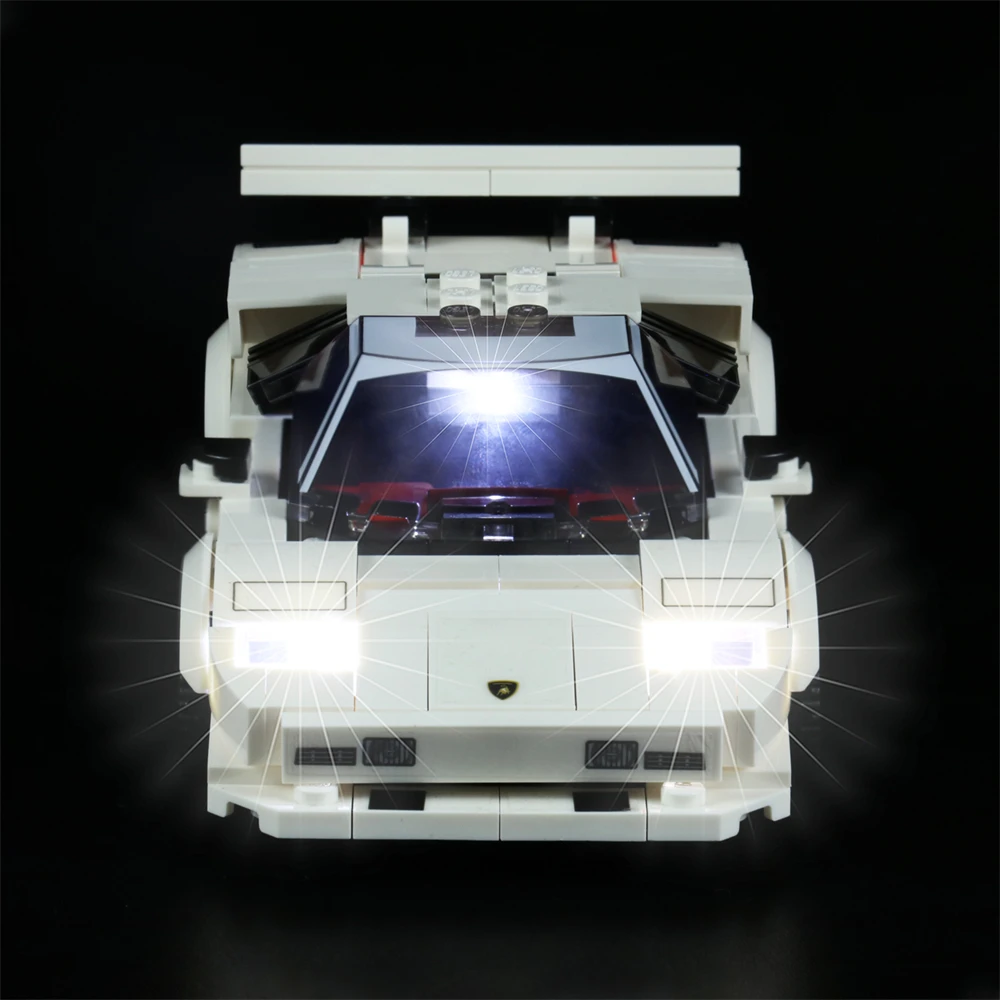 Vonado LED Lighting Set for 76908 Sports Cars Speed Racing Collectible Bricks Light Kit, Not Included Building Model