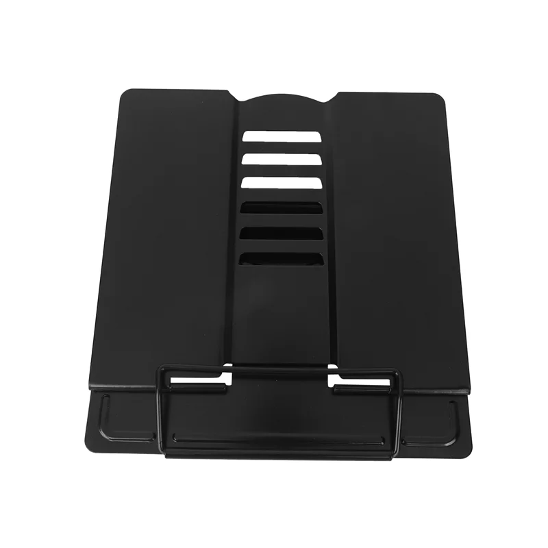 ABGG-2X Desk Book Stand Metal Reading Rest Book Holder Angle Adjustable Stand Document Holder Sturdy Lightweight(Black)