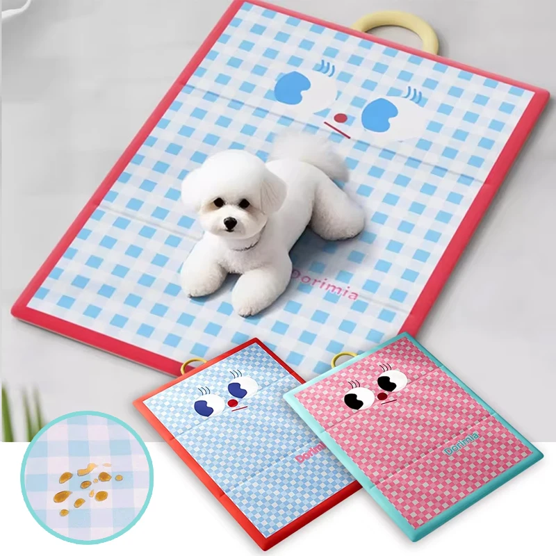 

Dog Cat Cooling Mat Summer Breathable Pet Bed Ice Mat Waterproof Nest for Small Medium Large Breeds Universal Cool Sleeping Mat