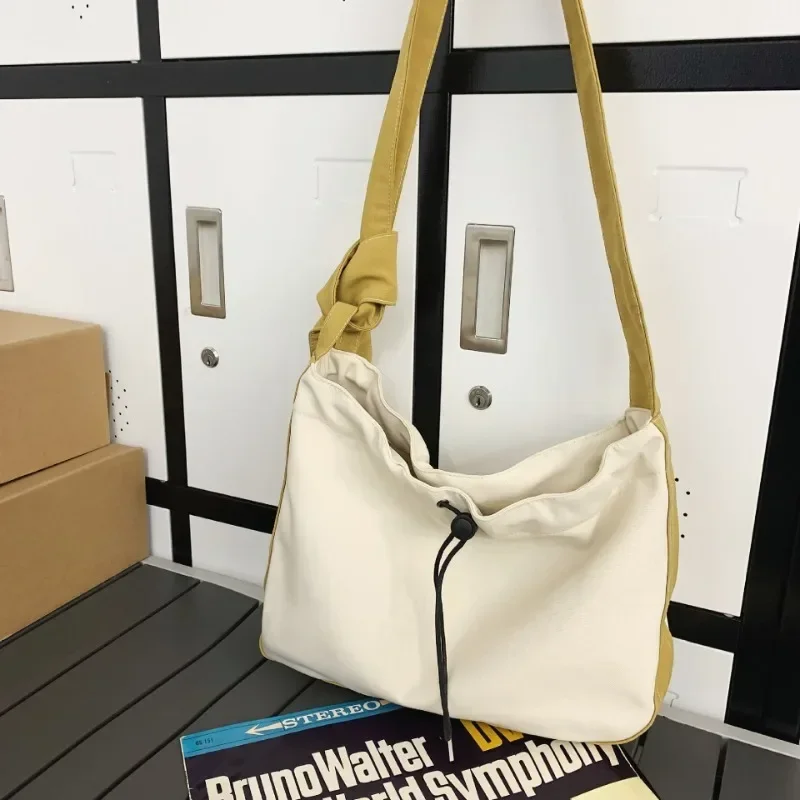 

2025 Unisex Canvas Shoulder Bag - Large Capacity Crossbody Purse for Men & Women, Trendy Commuter Bag for Work & Travel