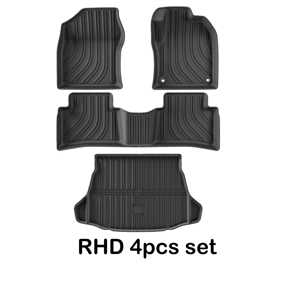 Für 4. Generation Toyota PRIUS RHD 2017-2022 HEV 3D TPE Autofußmatten Allwetter-TPE-Fußmatten Geruchlose Ablage-Matten – Detail 8