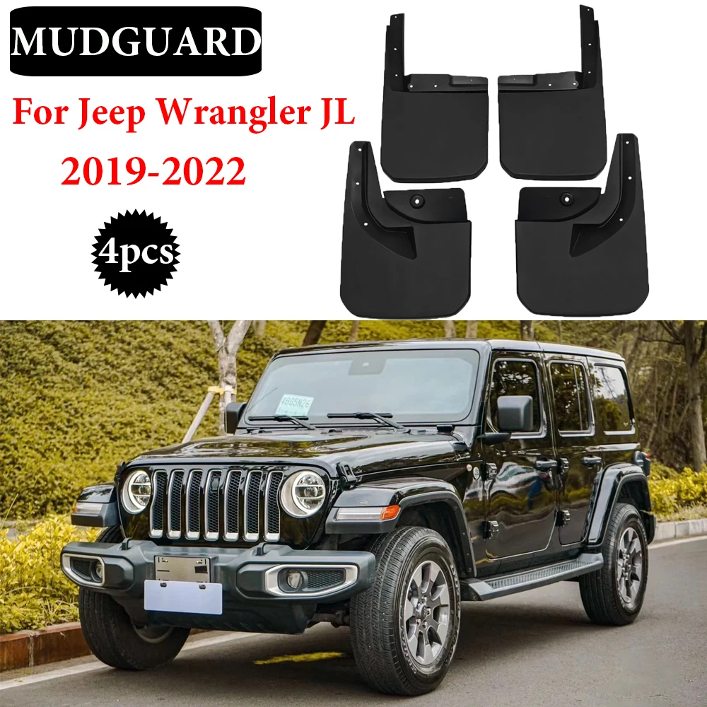 

New-styling For jeep Wrangler JL 2018-2023 Mudguard Fender Mudflaps Car Accessories Mud Flap Guards Splash Front Rear