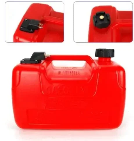 

12L Outboard Fuel Tank, Boat Tank Gasoline Tank Boat Outboard Tank with Tank Connection for Tubular Boats, Tinnies, Canoe