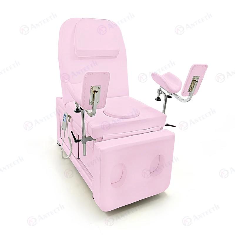 Anteeth New Hospital Clinic Adjustable Treatment Table Obstetric Gynecology Cabinet Electric Gynecological Examination Chair Bed