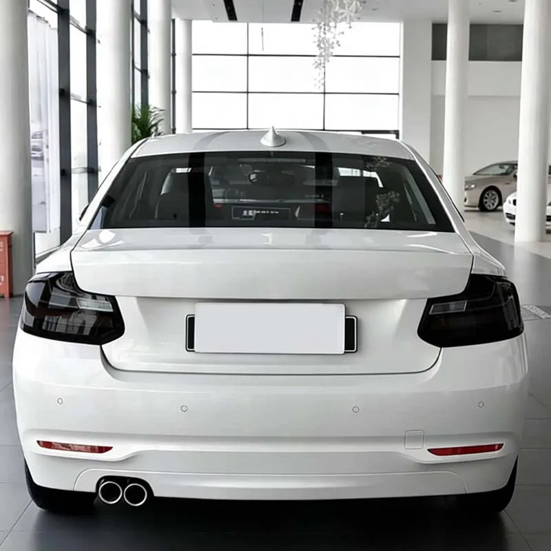 For BMW 2 Series 2014-2018 taillight black shell car taillight black shell exterior modification accessories ABS transparent gra view 4