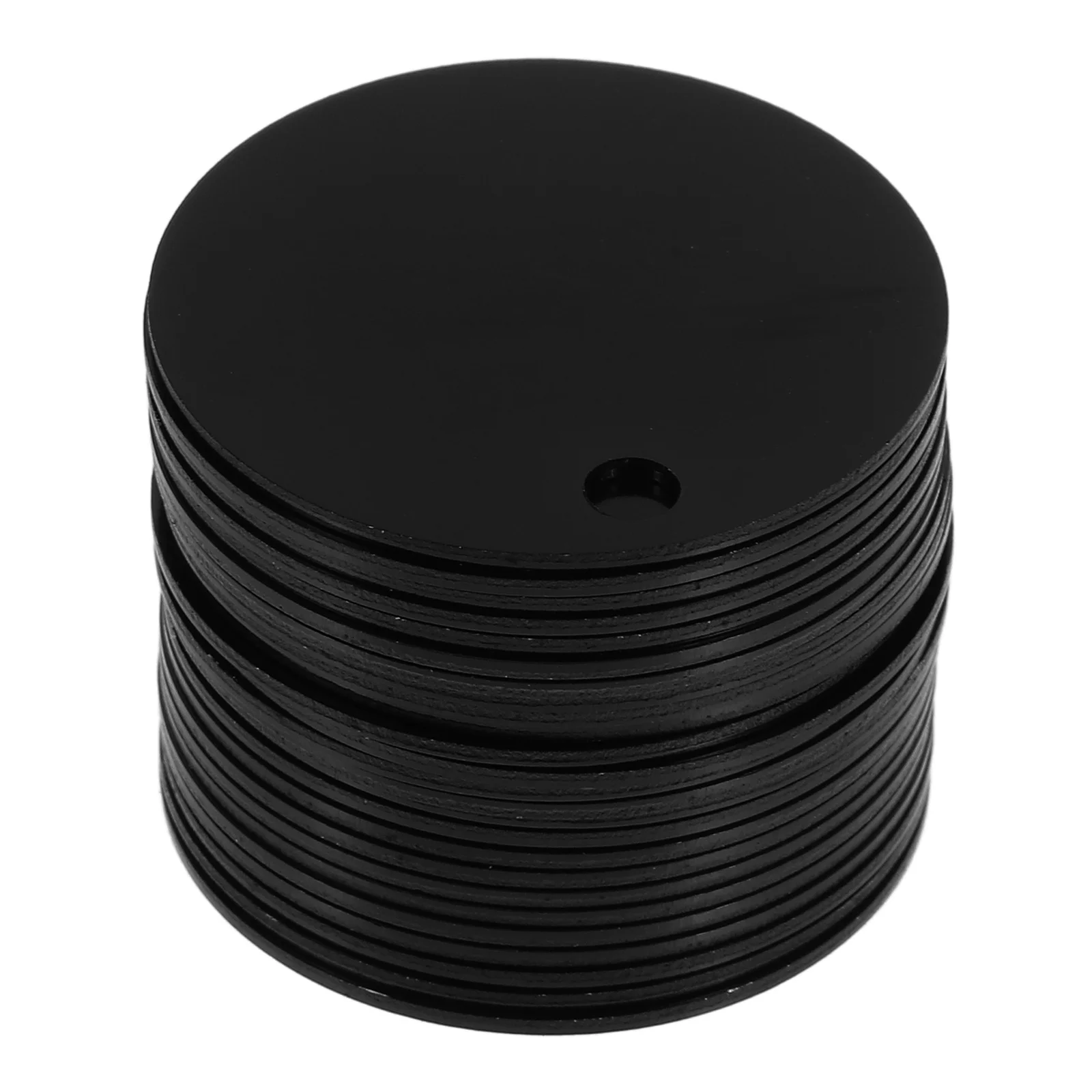 

25 Pcs Round Label Pendant Blank Tag Pendants Aluminum Key Ring Blanks Disc Solid Stamping Tags Dog Badge Cat Collar