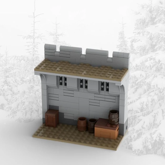 نموذج قلعة القرون الوسطى Moc قوالب بناء WalI نموذج التكنولوجيا مدينة عرض الشارع لعبة المكعبات لتقوم بها بنفسك تجميع هدايا عيد الميلاد