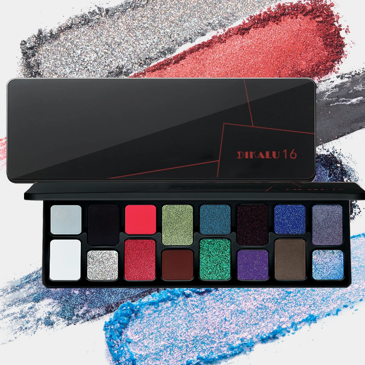 16 Colors Eyeshadow Palette, Glitter & MatteHighly Pigmented, Waterproof, Long-Lasting,Portable Multicolor ye Makeup