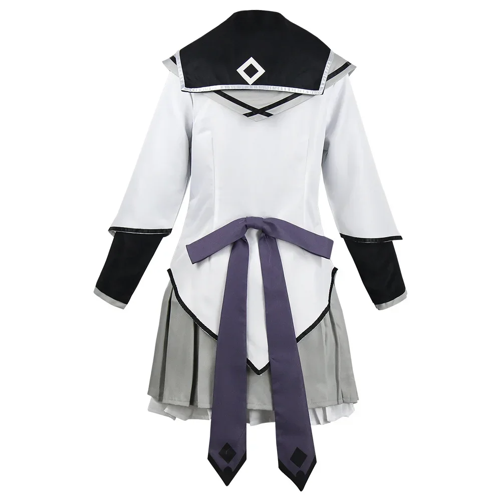 Anime Akemi Homura Cosplay Costume Fighting Uniform Wig Magical Girl Puella Magi Madoka Magica Homura Akemi Cosplay Halloween