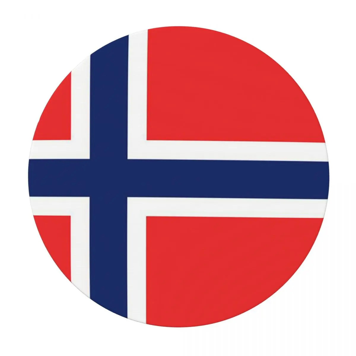 Norway Flag Waterproof Round Tablecloth Oilproof Table Cloth for Kitchen Events Dining Table Cover