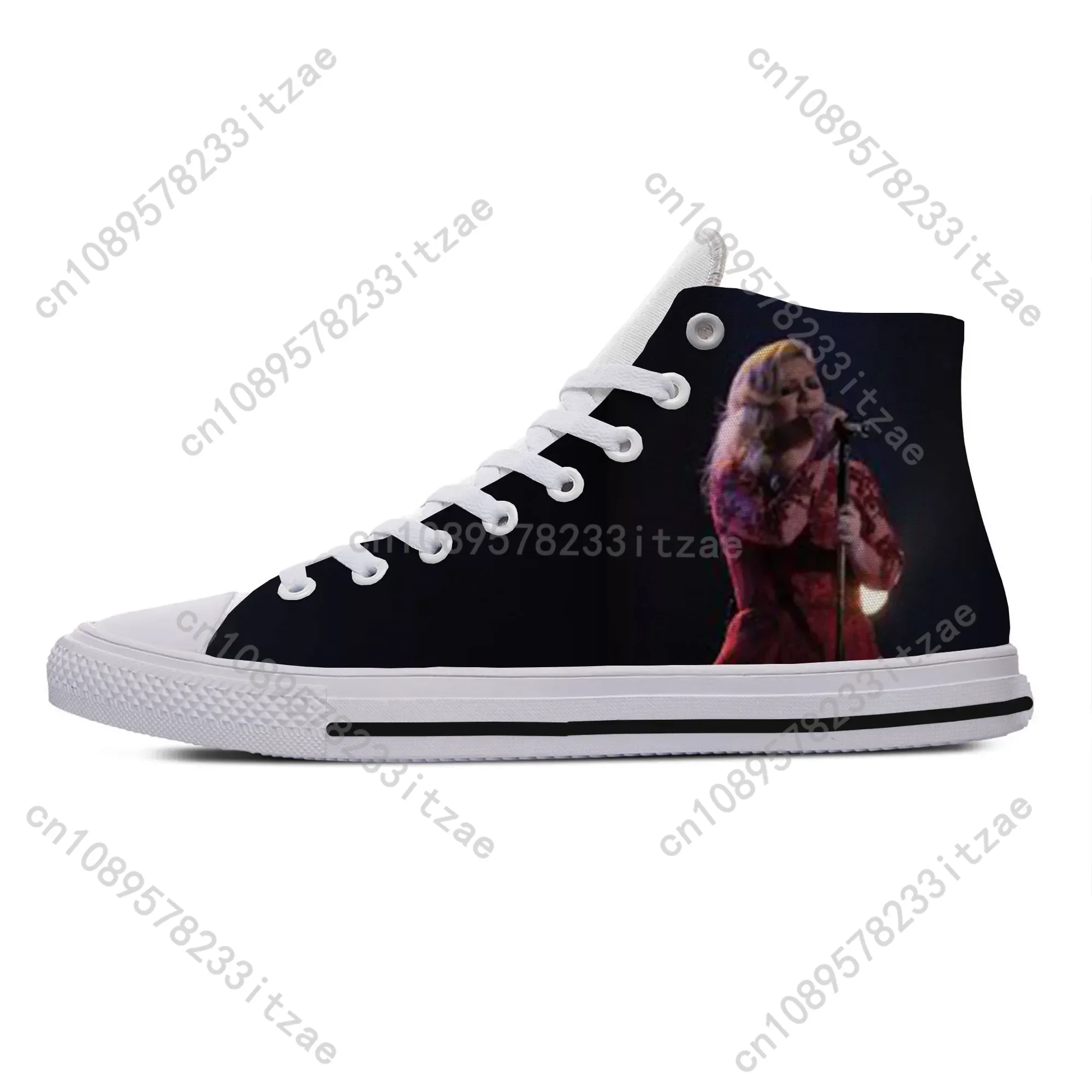 

Hot Cool Fashion Summer High Quality Sneakers Handiness Casual Shoes Men Women Pop Music Kelly Clarkson High Top Board Shoes