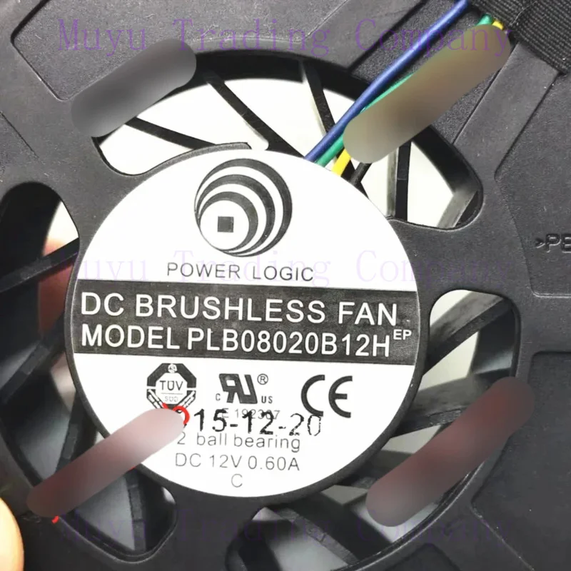 DLA POWR LOGIC PLB08020B12H Wentylator chłodzący serwer DC 12V 0,60A 4-przewodowy