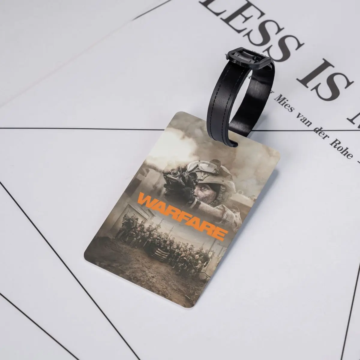 Warfare Movie (2025) Luggage Tags for Suitcases Funny Baggage Tags Privacy Cover Name ID Card
