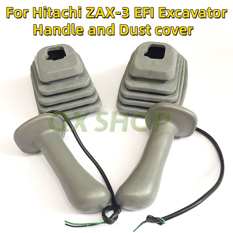 

For HITACHI ZAX-3 EFI Excavator Joystick pilot valve Handle and dust cover ZAX200-3 240-3 270-3 350-3 Replace accessories