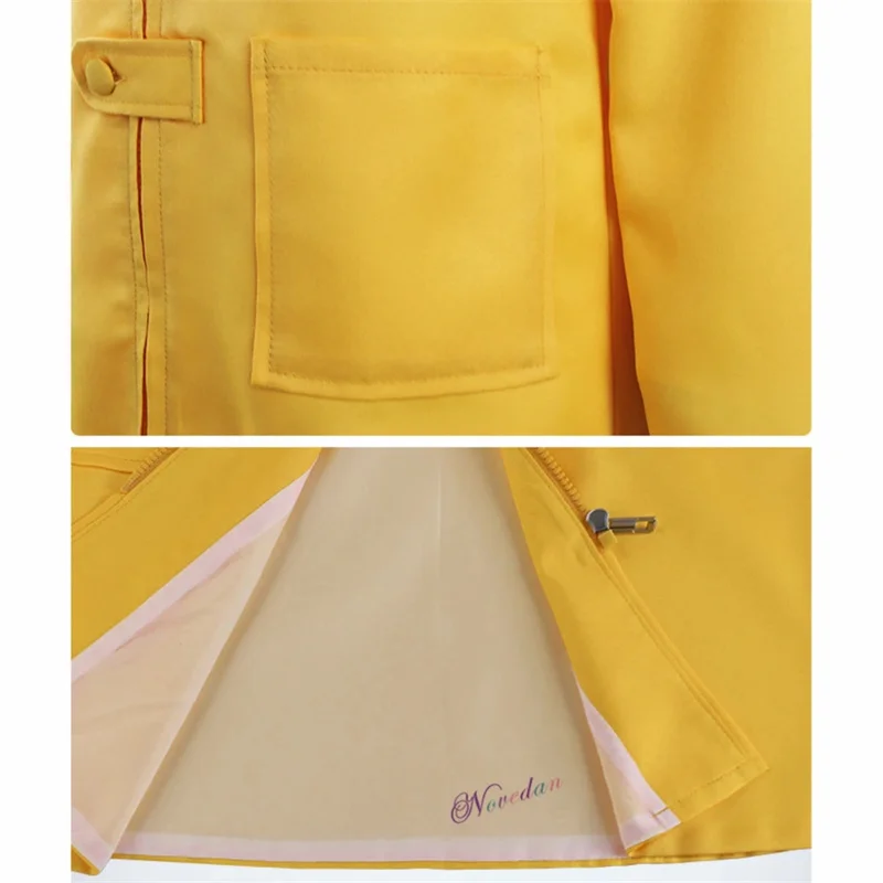 Little Nightmares 2 Mono Six Cosplay Costume Hungry Kids Little Six Yellow Long Jacket Coat Halloween Suit Raincoat