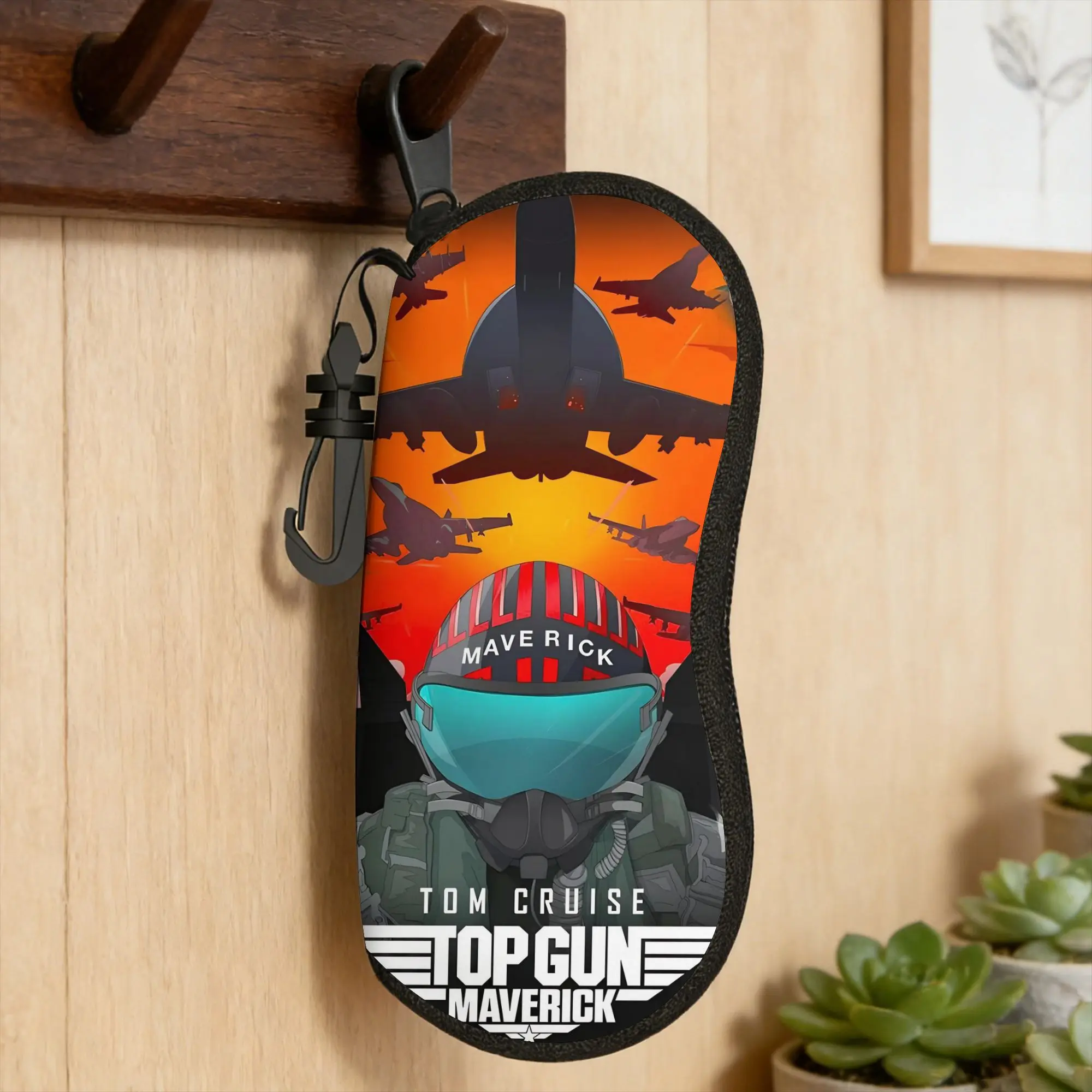 Top Gun Sign Tom Cruise Fighter  Glasses Case Cover Zipper Sunglasses Pouch Men Women Daily Eyeglass Protector Trend Eyewear Box
