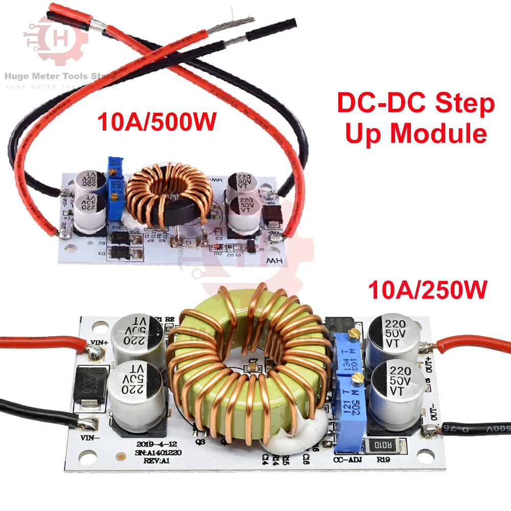 10A 250W/500W DC-DC Step Up Module Boost Converter Constant Voltage Constant Current Drive Power Supply Module Voltage Regulator