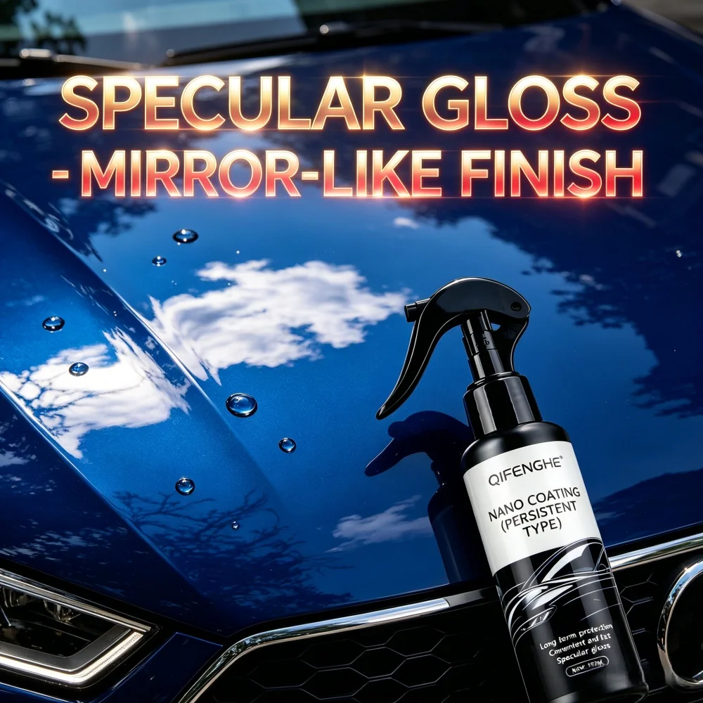 QIFENGHE 150ml Nano Coating Spray, Long-Term Car Surface Protection with Specular Gloss Finish