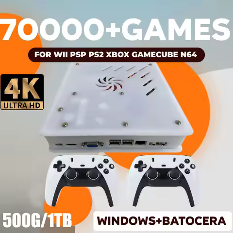 2026 I3-3110M X8 Retro Video Game Console 1TB Plug and Play 4K With 70000+Games 60 Emulators For Wii PS2 N64 PSP GameCube XBOX