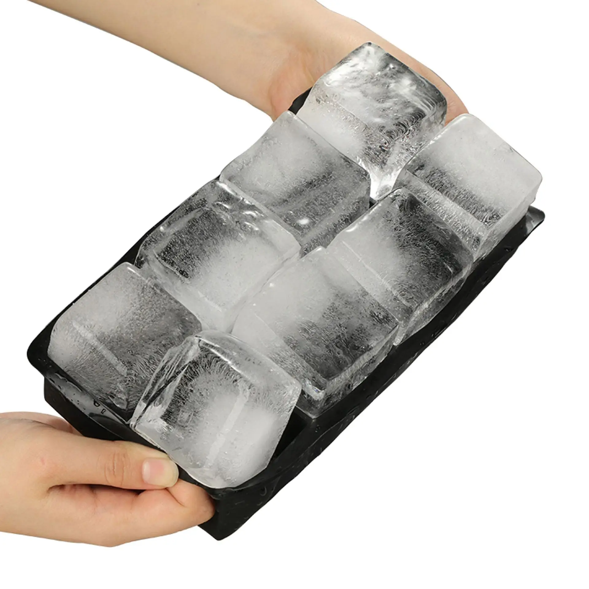 4/6/8/15 Grid Großen Eis Tablett Form Riesen Jumbo Große Food Grade Silikon Ice Cube Platz Fach form DIY Ice Maker Ice Cube Tray