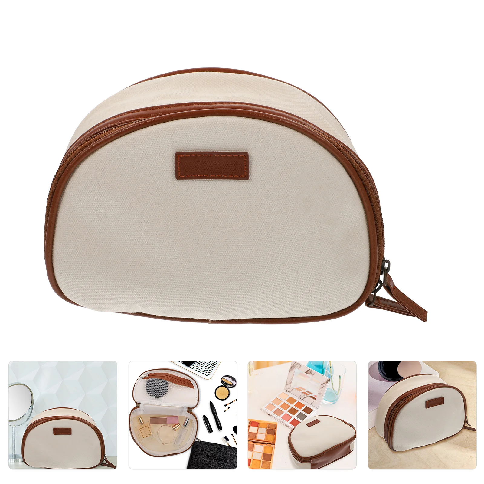 

1Pcs Travel Storage Bag Durable Canvas Multifunctional Makeup Toiletry Organizer Pouch Storage Bag Makeup Bags