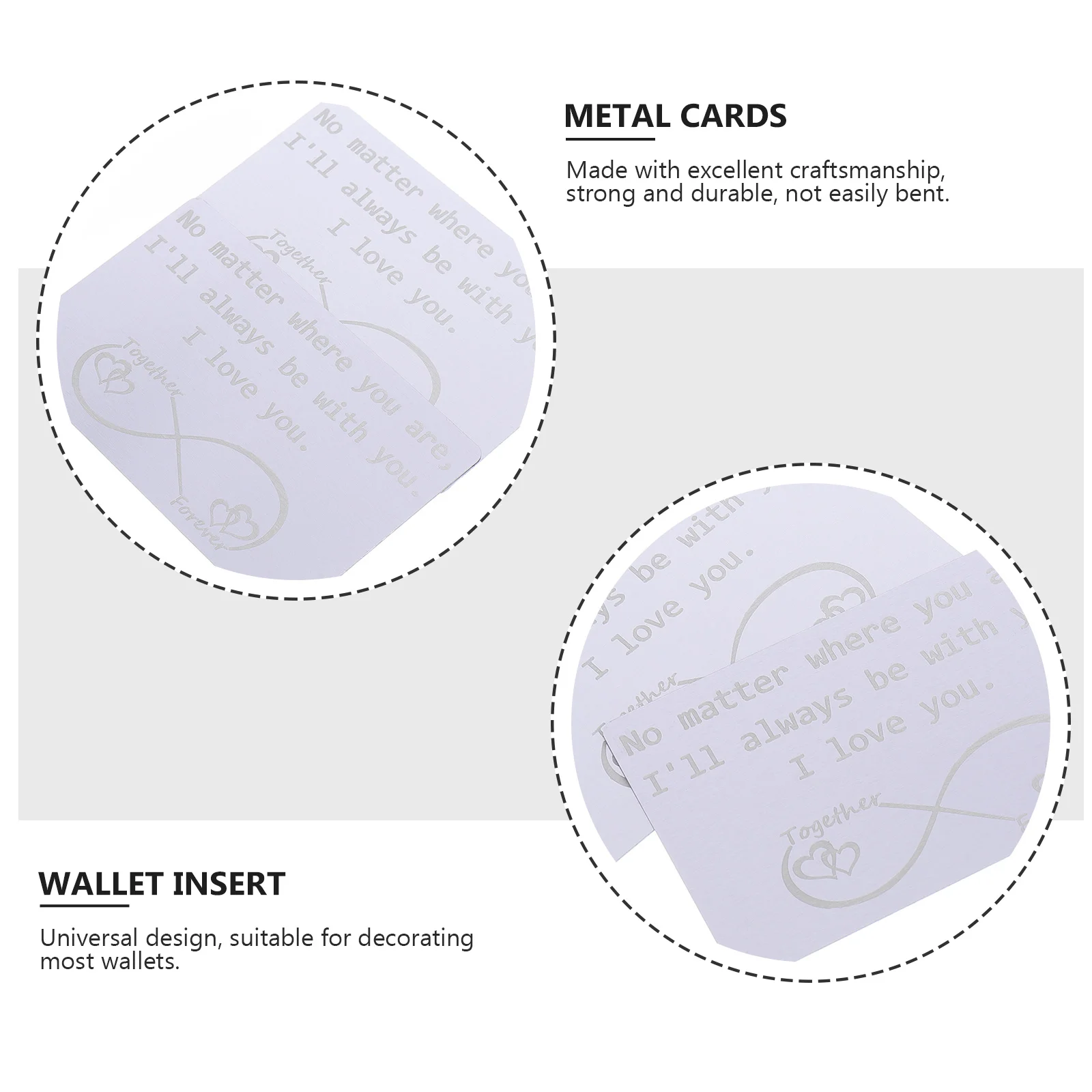 Karta z klipsem na pieniądze Karty podarunkowe na Walentynki Miłość Miss Business dla sprzedawców Portfele męskie